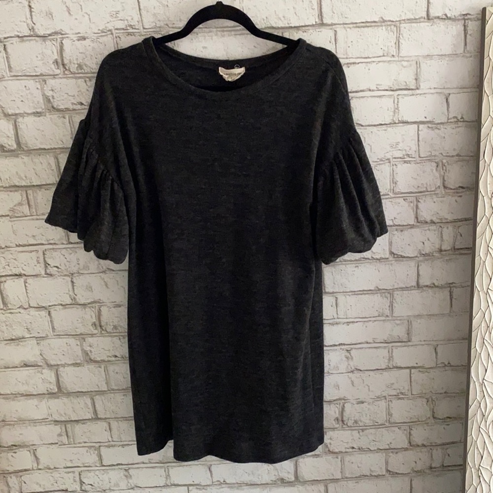 extremely soft, black-gray dress